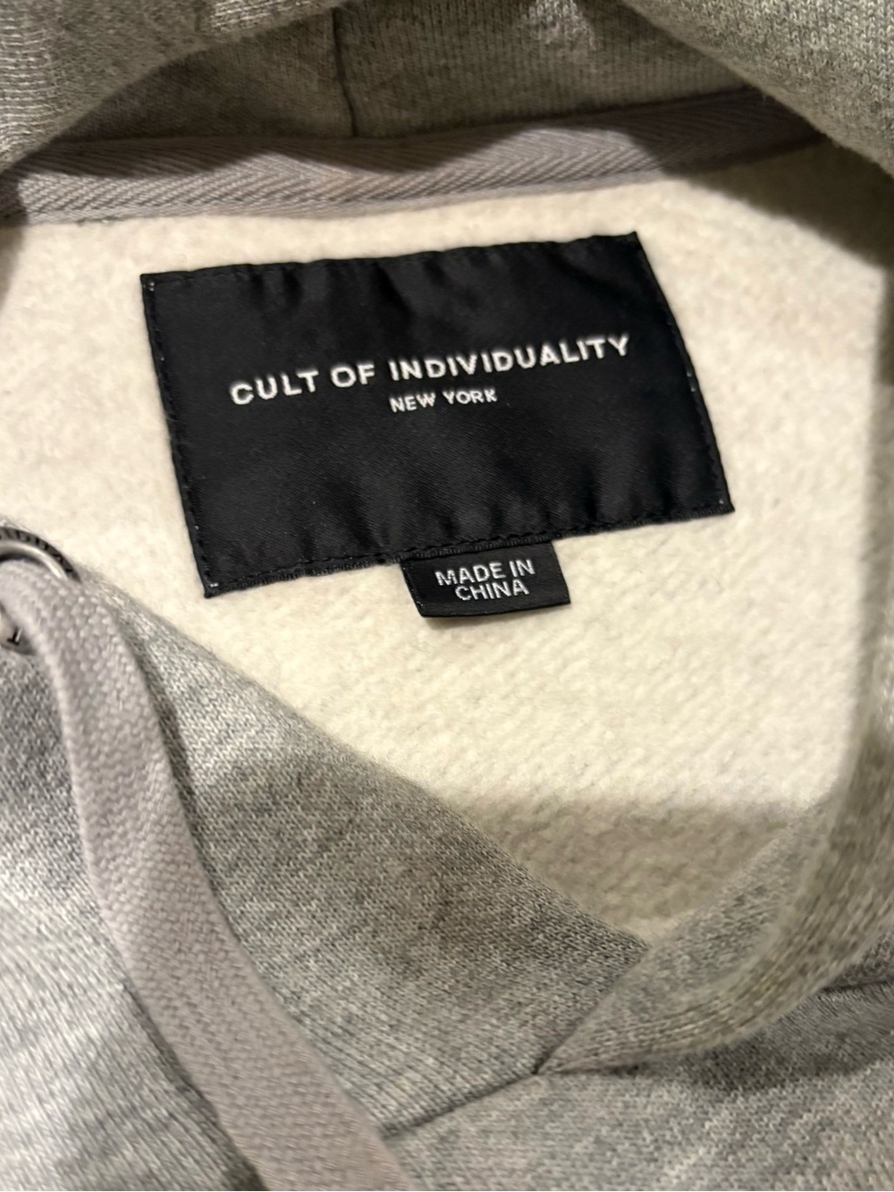 Cult of Individuality Grey Graphic Pullover Hoodie - Picture 4 of 5